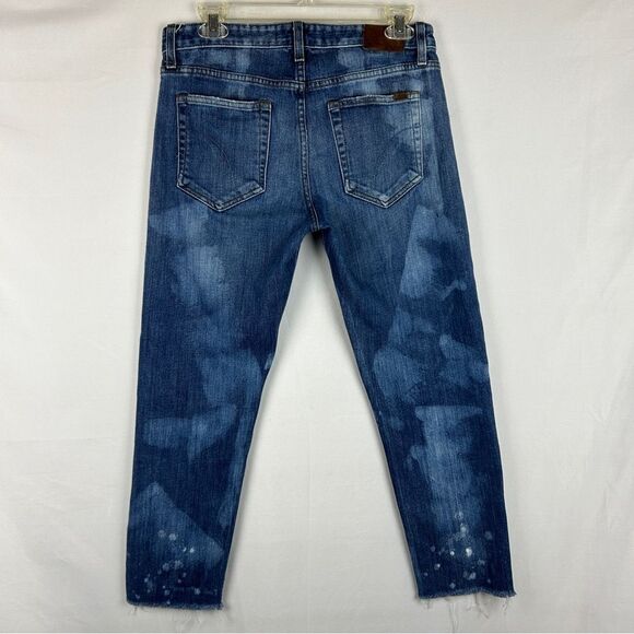 Joe’s Jeans the Smith distressed wash raw hem mid rise straight crop jeans 27 - Picture 6 of 6